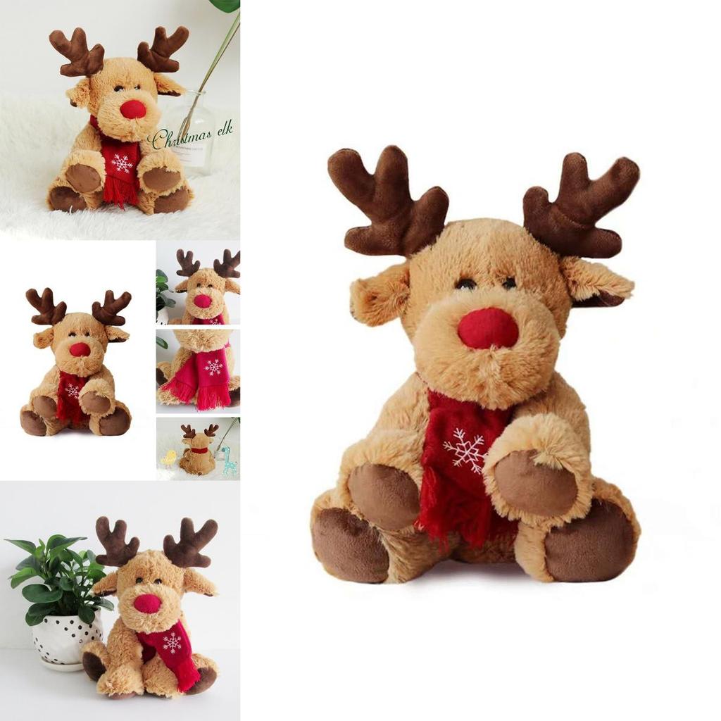 Soft And Cuddly Christmas Deer Elk Reindeer Plush Toy For Xmas Decor And Kids Gifts