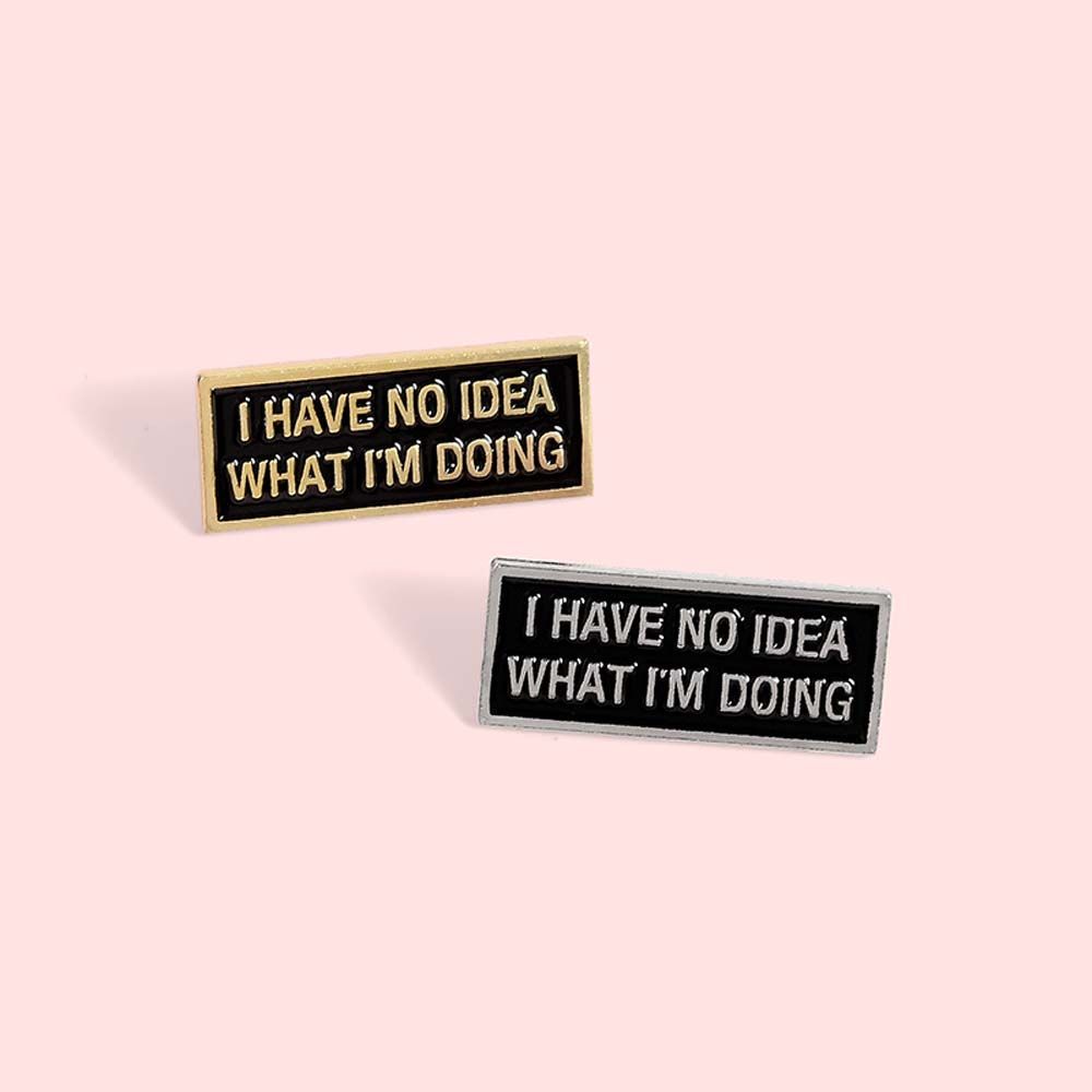 

Ювелирные изделия Аксессуары Значок на лацкане Я понятия не имею Брошь на лацкане Эмалевая булавка Броши Забавные броши