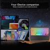 Colorful Luminous Bluetooth Keyboard Backlit Portable Keyboard Wireless Keyboard  Notebook