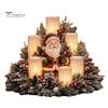 Atmospheric Lighting for Home Christmas Lighted Centerpiece, Ornament with Warm Glow, USB Red Seasonal Powered Plastic Crafts Holiday Tabletop