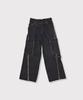 Maineoseu Slash Seam Twist Cargo Jeans(Persimmon Tangy Dyed) - Dust Indigo