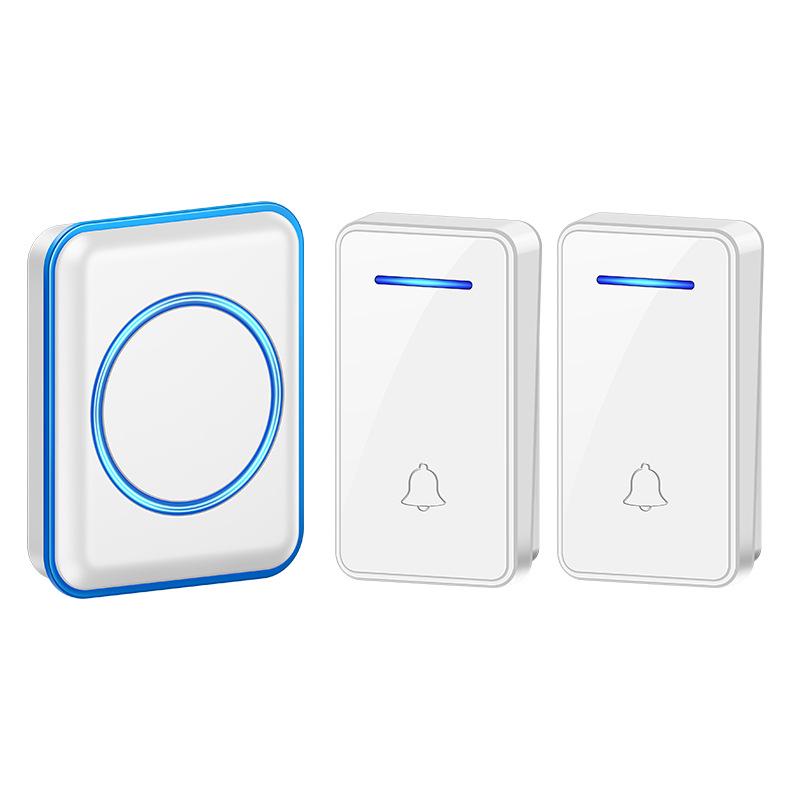 Self-Powered Wireless Doorbell with Flashing Lights and Sound for Long-Distance Use, Ideal for Elderly, Deaf, and Mute.