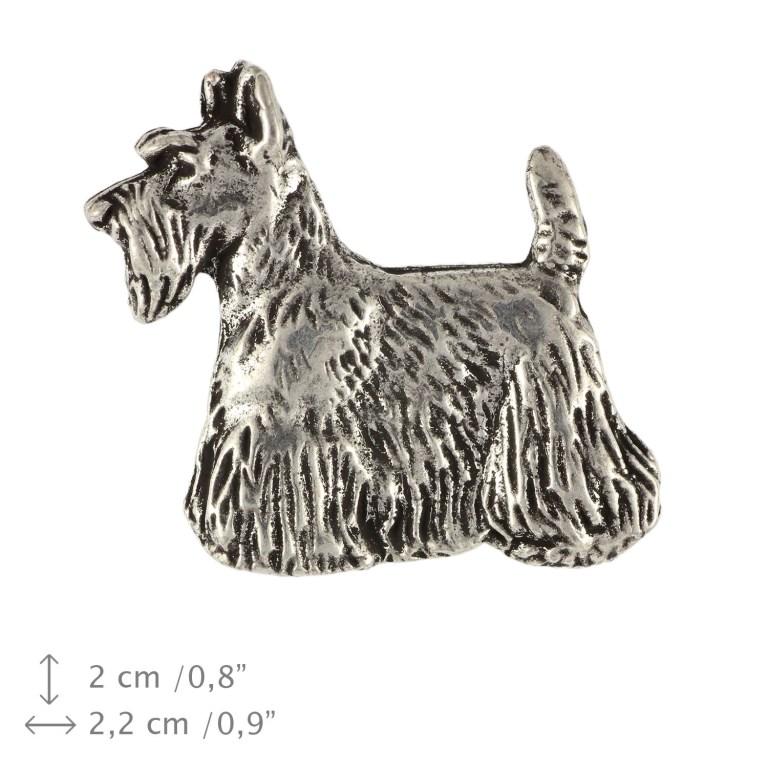 Scottish terrier, Aberdeen Terrier, Scottie, Aberdeenie - Broche de cachorro em uma caixa de presente, alfinete elegante, alfinete de lapela para jaqueta da marca Art-Dog