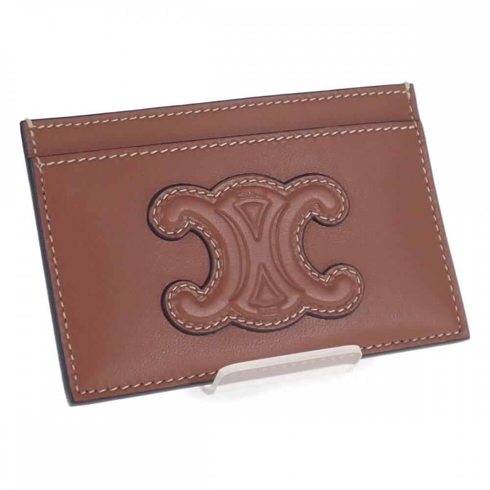 

CELINE 10B703EMJ.04LU Card Case Tan lambskin Women