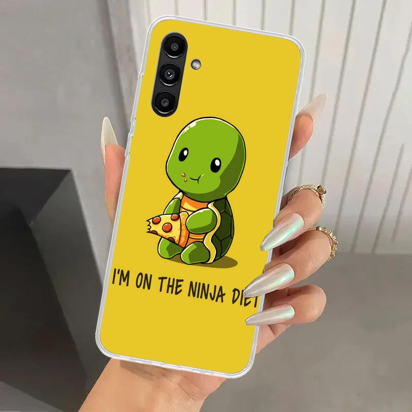 Cartoon Sea Turtle Tortoise Phone Case for Samsung Galaxy A17 A16 A37 A26 A36 A57 A56 A15 A25 A35 A55 A14 A24 A34 A54 A13 A23 A3