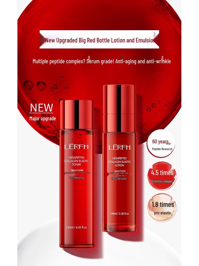 Red Peony Skincare Gift Set: Anti-Wrinkle, Hydrating & Firming Lotion Box for Salon-Quality Beauty.