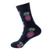 1pair Combed Cotton Fashion Hip Hop Man Woman Socks Harajuku Fruit Skateboard Oil Painting Animal Happy Socks Funny Sokken