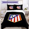 Set Biancheria da Letto 3 Pezzi con Stampa Atletico Madrid Morbido Delicato sulla Pelle Lavabile Copripiumino e Federe Set per Tutte le Stagioni Camera da Letto