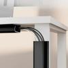 1pc PVC Channel Under Desk Cable Management Tray Organizer Power Cord Wire Hider Strip Protecter No Drilling Cable Raceway