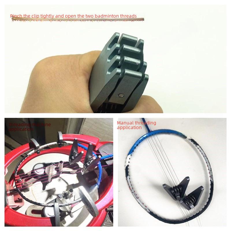 Maszyna do naciągania rakiet do badmintona i tenisa z mocowaniem stałym i akcesoriami z mocowaniem latającym