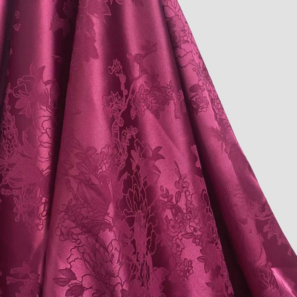 Vintage Peony Flower Brocade Jacquard Damask Fabric By Meter To Sewing For Garment Patchwork Cheongsam And Kimono Designer Seams
