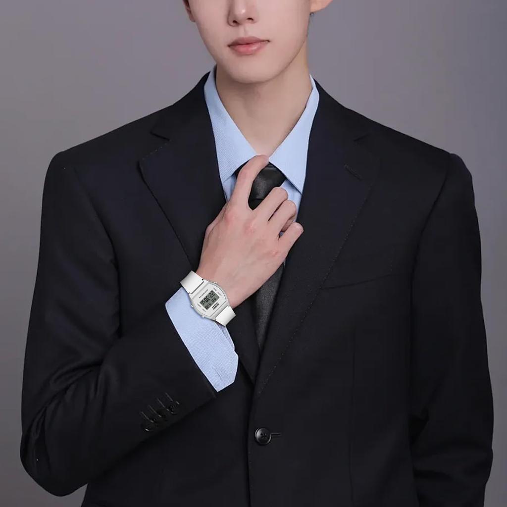 Silicone Digital Waterproof Sports Watch with LED Alarm and Stopwatch for Men and Cute and Stylish Quartz Watch Perfect Gift for and White Day Women,