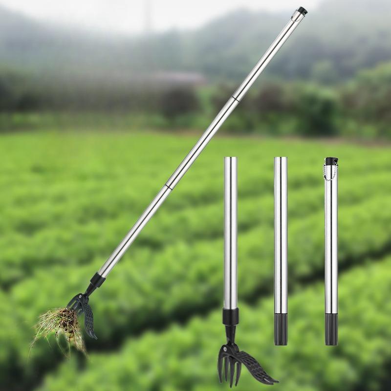 Weed Puller No Bending Three-stage Standing Manual Weeding Shovel Weed Puller Rooter Garden Weeder Rooter