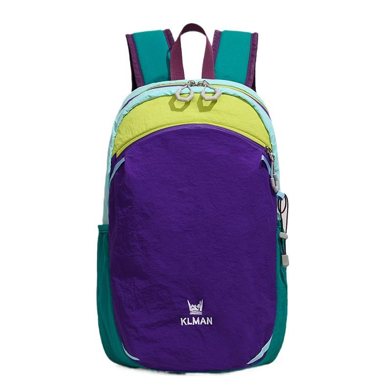 Schoolbag outdoor trendy cool lightweight contrasting color backpack men's and women's travel bag large capacity splicing leisure sports fitness
