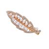 Bow Pearl Hairpin Women'S Leaf-Shaped Bangs Clip, Forehead Broken Hair Card Duck Bill Clip Side Hair Accessories