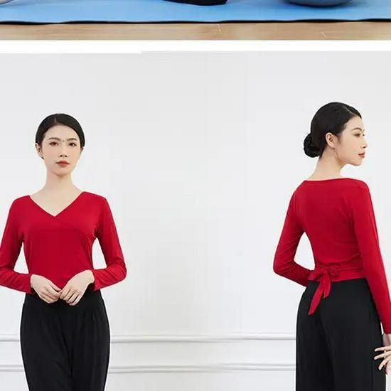 

Жіночий осінній танцювальний комплект: Сучасний балет та латиноамериканський костюм для практики XXXL