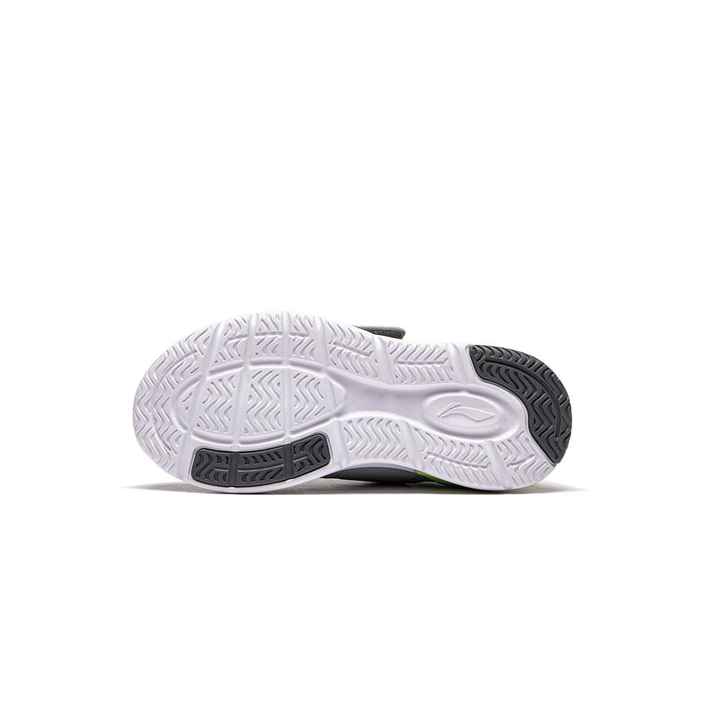 Li Ning Kids Sports Lifestyle Series Comfortable Fashion Lightweight Shock Absorption Low-Top Outdoor Shoes Kids Shoes Black Gray Green YKNU040-13