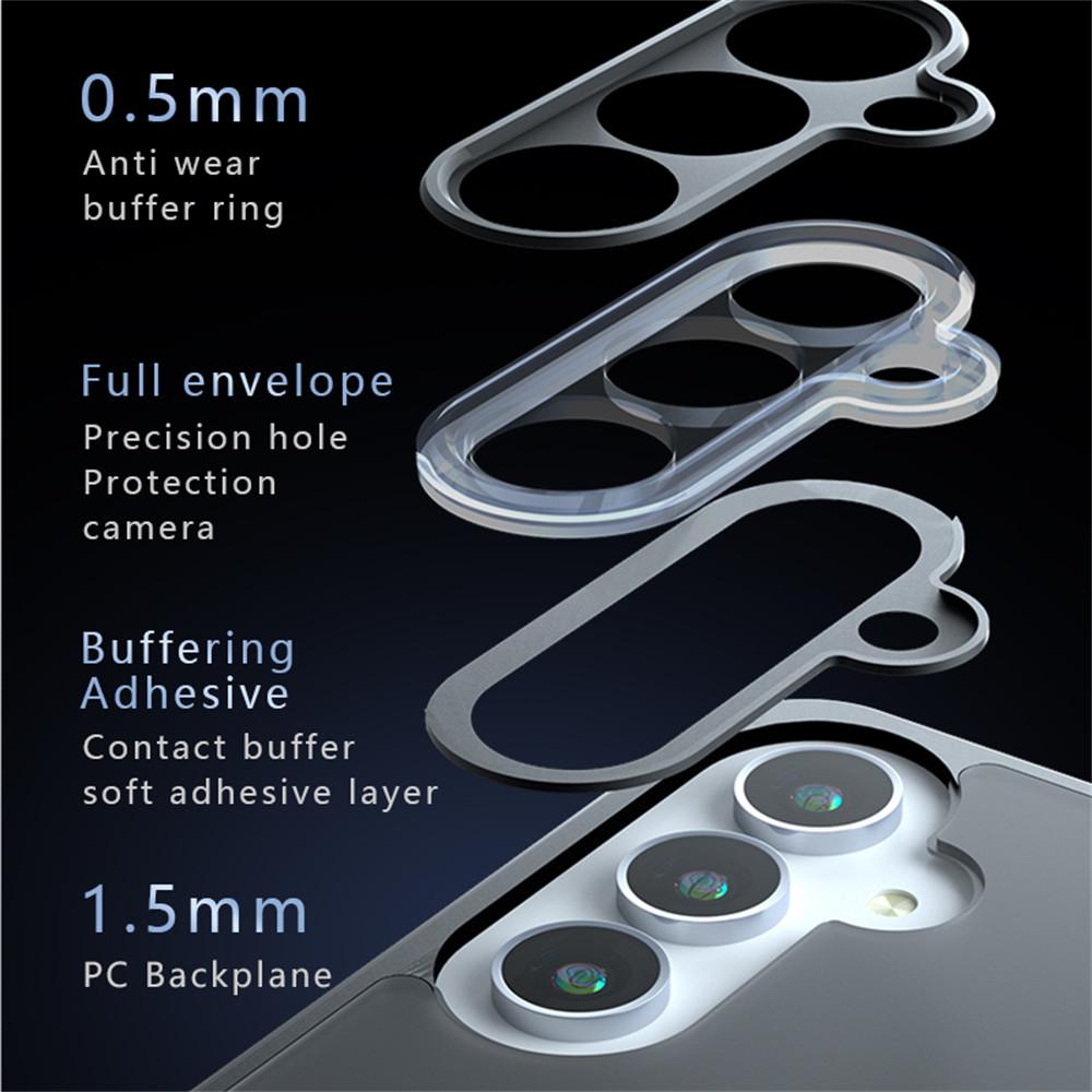 Für Samsung Galaxy S25+ Hülle Sturzsichere TPU+PC Matte Rückseite Handyhülle