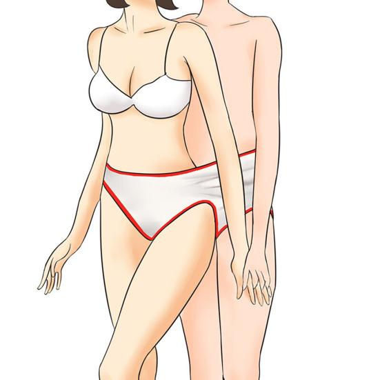 Elastic Double Erotic Panties Couple Flirting Underwear Sex Toy Valentines Gift