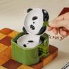 4/6Pcs Panda Shape Ceramic Sauce Dish Stackable Ingredients Sauce Plate  Hotpot