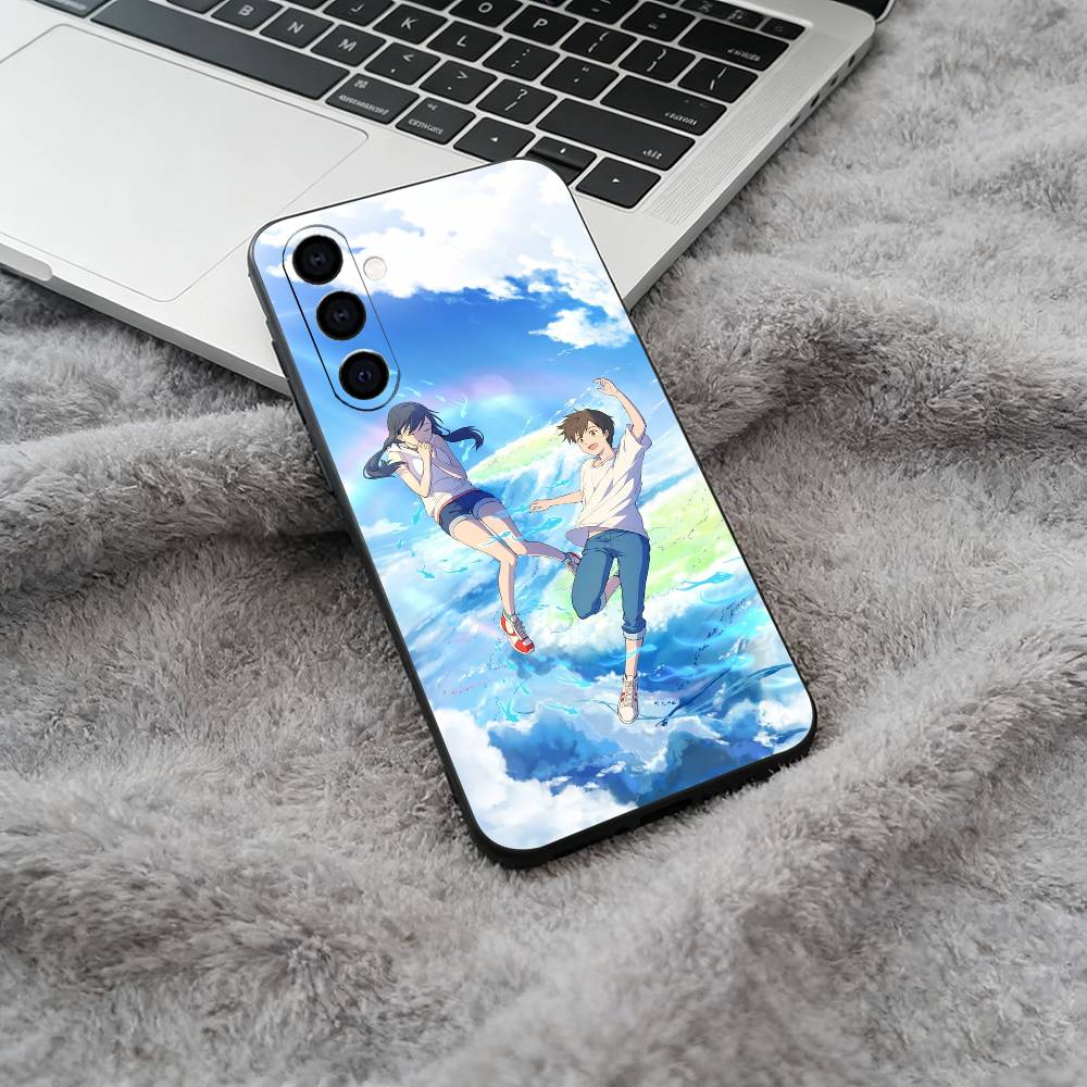 

W-W-Y-Weathering- With- You Phone Case For Samsung Galaxy A73,A71 A72,A70,A53,A52,A51,Soft Silicone Black Cover Samsung a514g