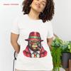 Urban Jungle Style Gorilla T Shirt Cool Monkey with Sunglasses and Fedora Fun Animal Top Unique for Him Her Vintage Washed