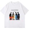 Zazomde Largesize Mens 100 Cotton Tshirt Multicolor Human Body Pattern Casual Couple Clothing Streetwear