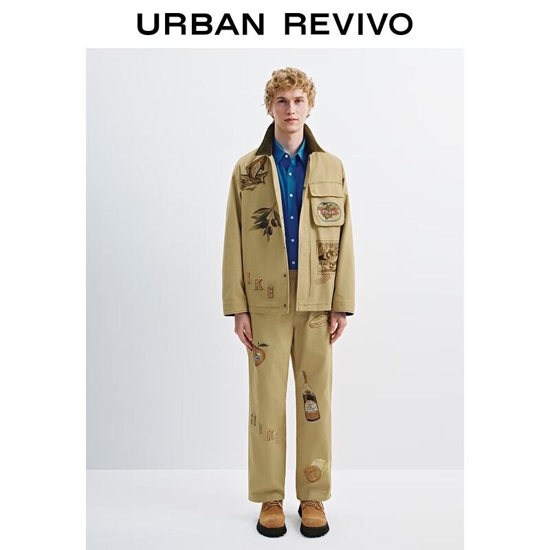 

UR Men s 2025 Fall Amber Flow Printed Elastic Waist Straight-Leg Pants 34