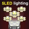 5 Core High Power LED Taschenlampe Wiederaufladbare Campinglaterne Suchscheinwerfer COB Seitenlicht 4 Modi Wasserdichtes Abenteuer Outdoor Taschenlampe