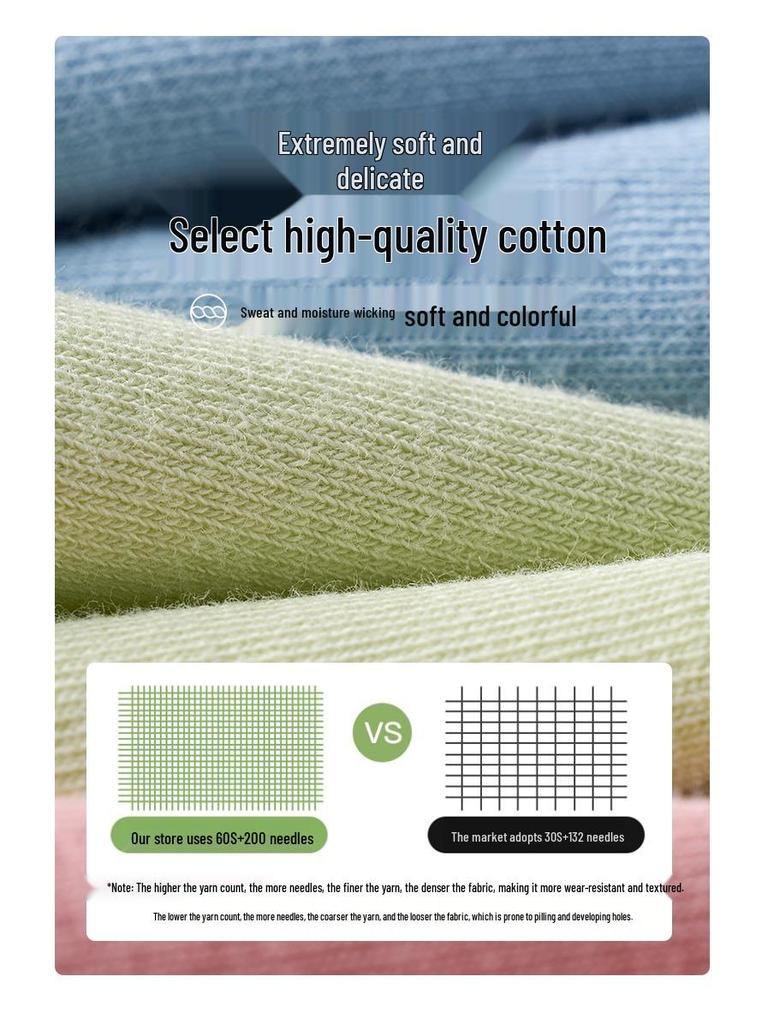 Women's Mid-Calf Summer Socks: Thin, Pure Cotton, Anti-Odor, Boneless, Postpartum, Black or White