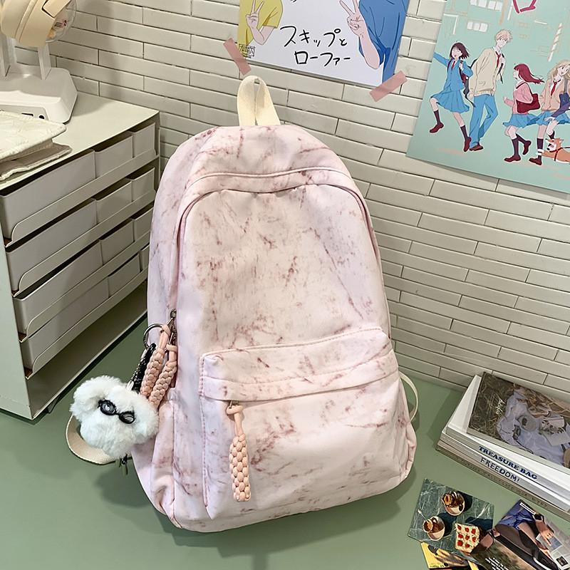 Print Casual Fashion Travel Nylon Backpack With Stitching Detail Teens For