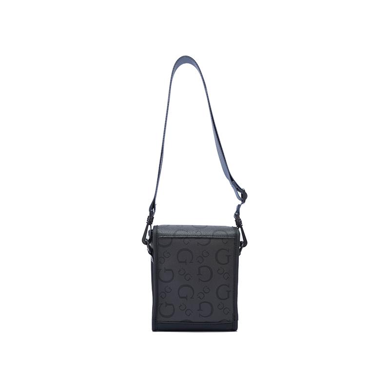 New GUESS Synthetic Leather Shoulder Bag Unisex Carbon Gray GSBCO908991CBU