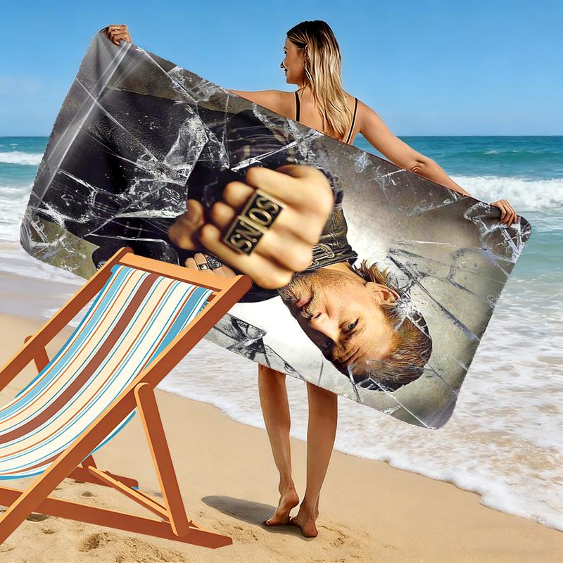 Sons Anarchy: Brotherhood Rebellion beach towel Beach towel for vacation photos beach Outdoor pool towel Absorbent bath towel seaside