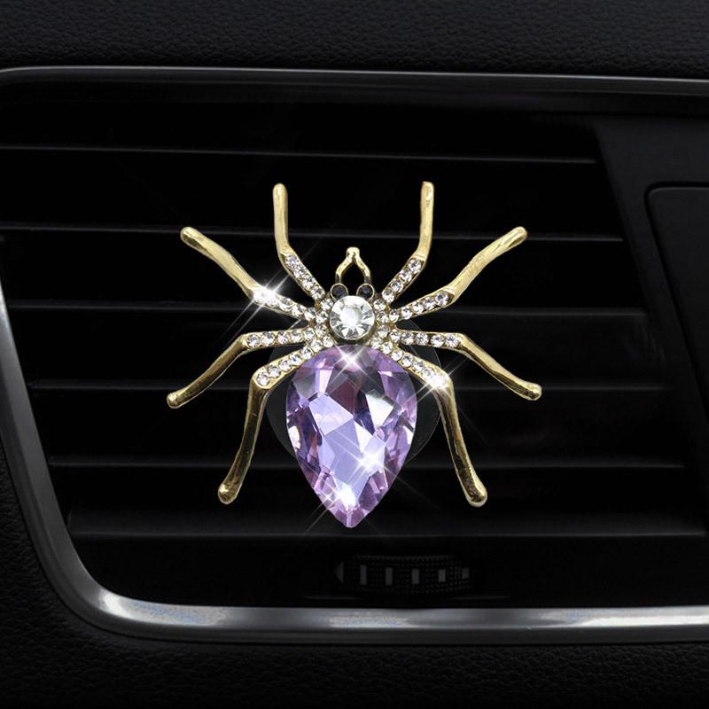 New Diamond Spider Style Perfume Bottle Car Air Conditioning Outlet Perfume Car Perfume Car Interior Accessories Car Fragrance