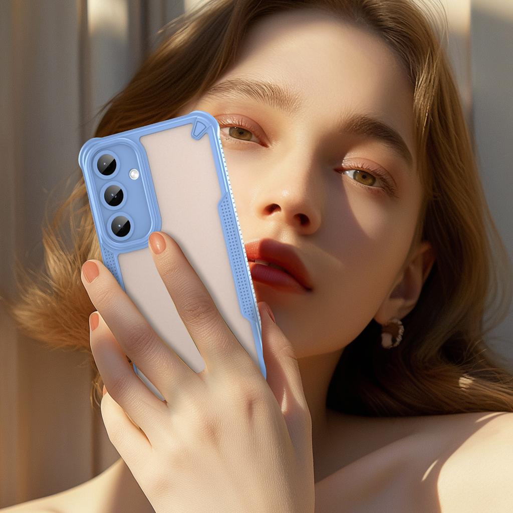 Für Samsung Galaxy S25+ Rückseite WANLONFENG MFFJ2 Serie TPU+Acryl Handyhülle mit 2 Stück gehärtetem Glas