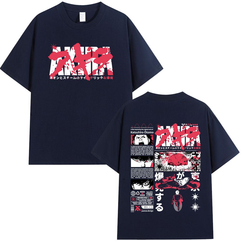 Anime Akira T Shirts 90s Japanese Unisexga Science Movie Shotaro Kaneda T-shirt Unisex's Women Clothing Fashion Cotton Casual T-shirts