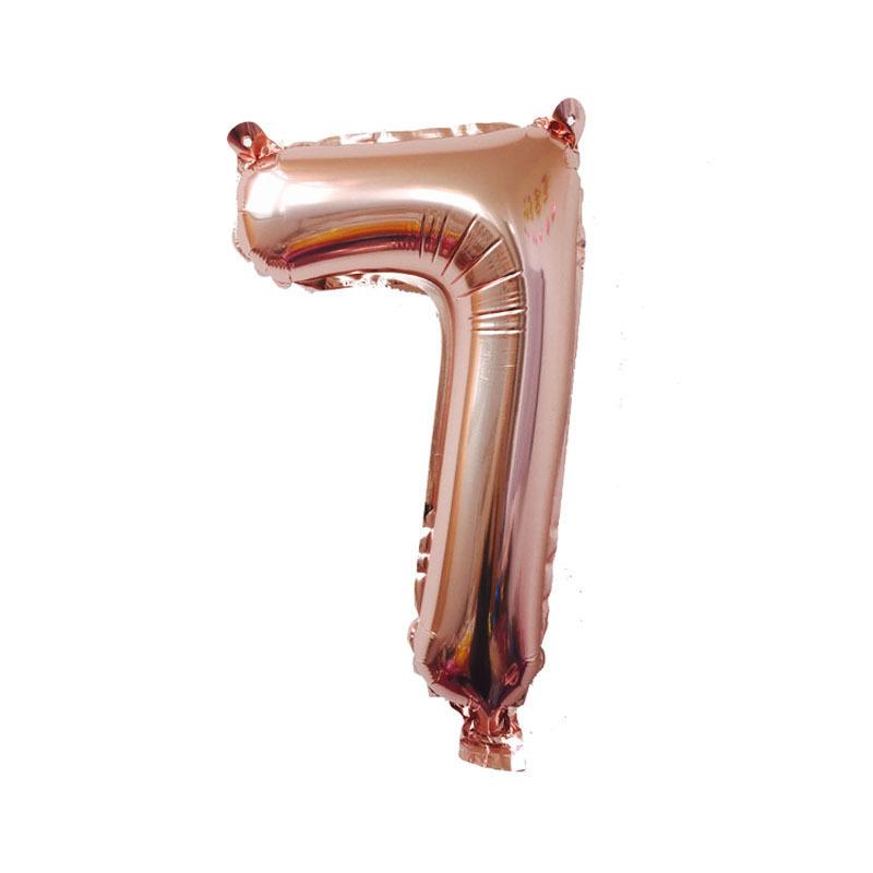 32-Inch Gradient Color Aluminum Foil Number Balloons - US Version
