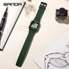 Sanda Men's Multifunctional Square Sports Watch - Waterproof 50M, Chronograph, Stopwatch, Large Screen