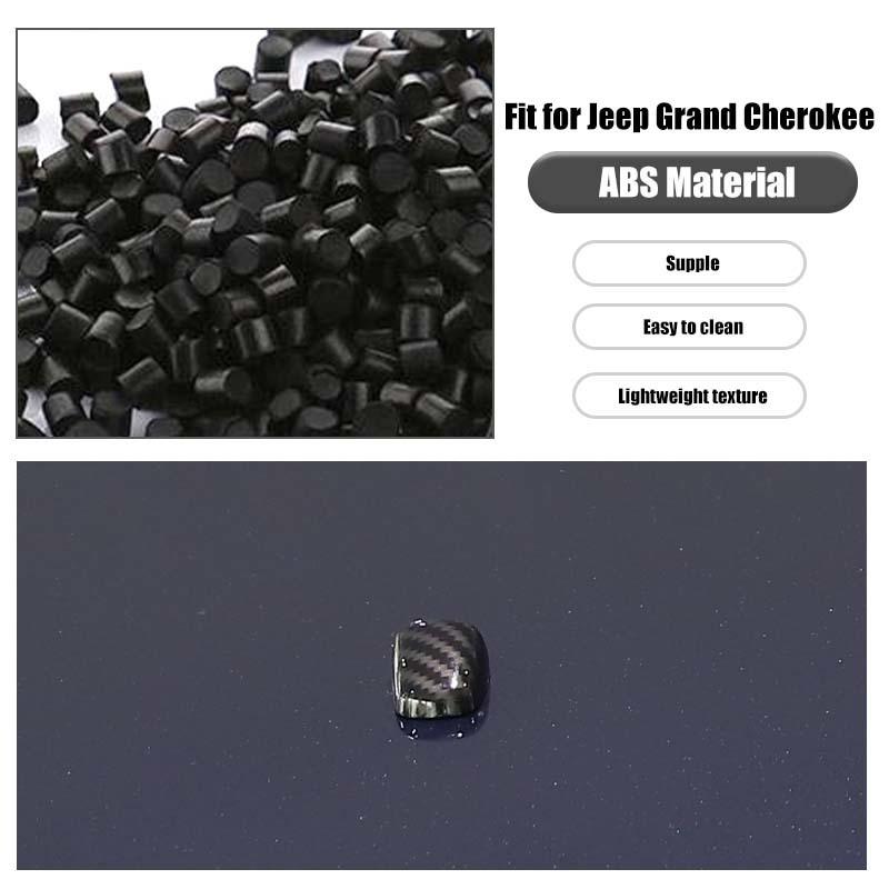 Car Wiper Nozzle Decoration Protective Cover For  Jeep Compass For Jeep Patriot For Jeep Grand Cherokee Car Exterior Accessories,carbon Fiber Black