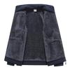 Men's Large Fleece Jacket: Warm Lined, Thickened for Autumn and Winter - Perfect for Middle-Aged Dads.
