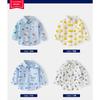 Boys Casual Long Sleeve Cartoon Dinosaur Print Kids Shirt