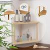 Corner Shower Stool 2 Layer Storage Shelf Foot Rest Multifunction for Home Living Room