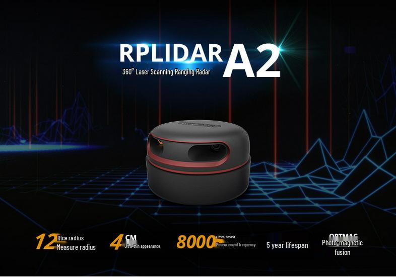 RPLIDAR-A2 360° Laser Radar Scanner, 12 or 18m Range Options