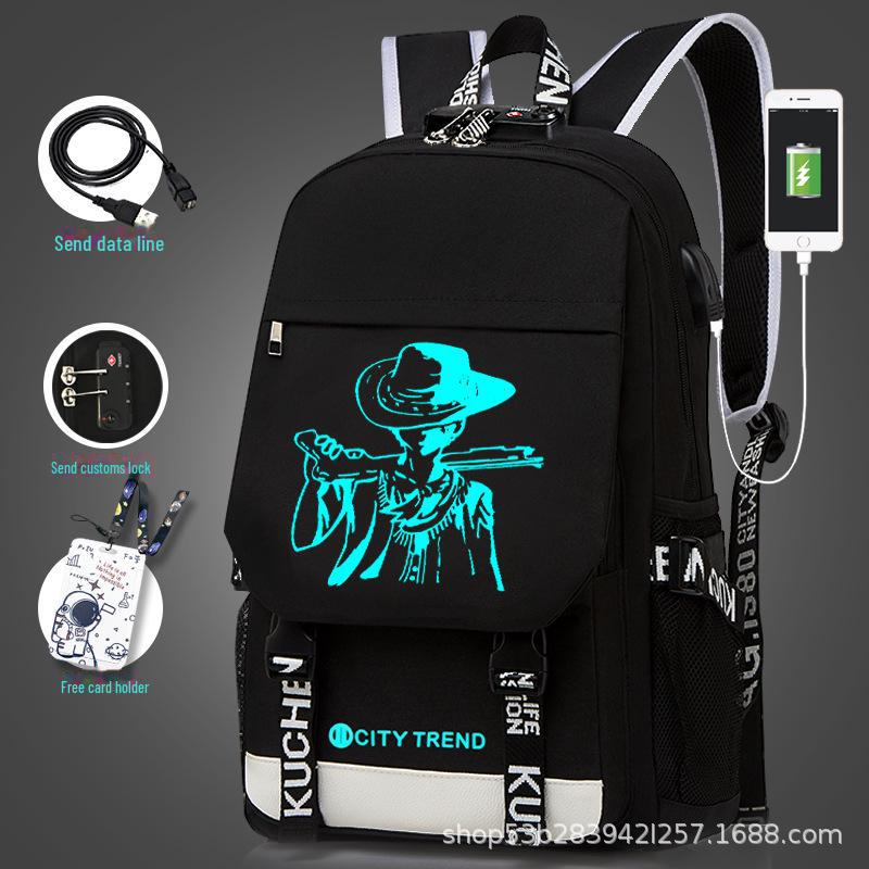 Men's Large Capacity Casual Backpack - Korean Style for High School and Junior High Students