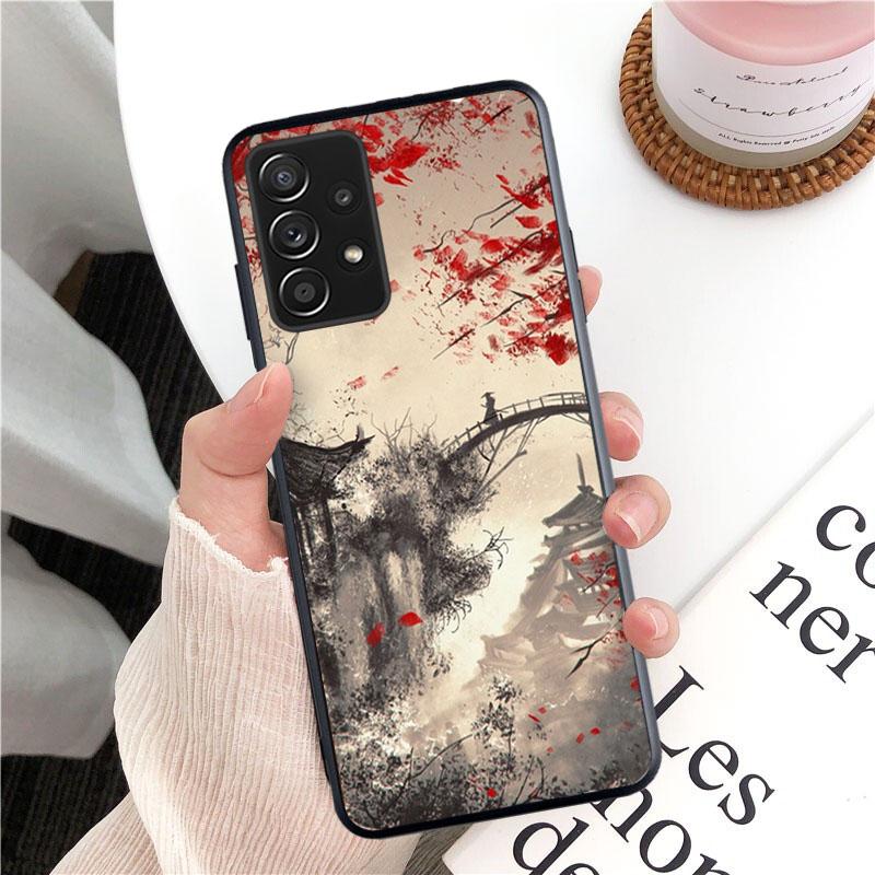 Japanese Samurai Phone Case for Samsung Galaxy A13 A22 A12 A32 A71 A11 A21S A33 A52 A72 A51 A50 A70 A31 M31 Funda Coque Case