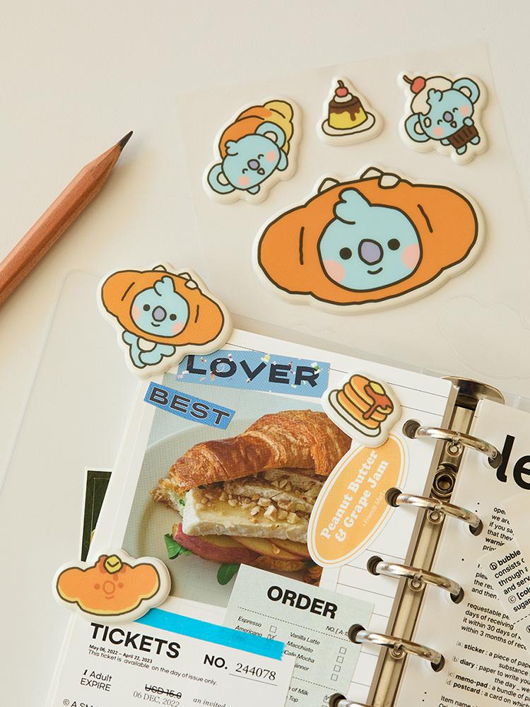 BT21 KOYA Bäckerei Thema Aufkleber Set