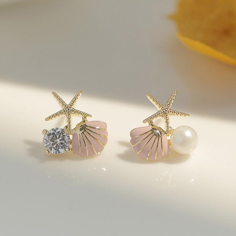 Starfish Studs Earrings Ear Studs Party Jewelry Gift Studs Earring Ear Studs Girl Ear Jewelry Alloy Material for Party