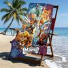 Custom Name Personalized PAW Patrol Print Beach Towel, for Trip Camping Beach Party Home Decor, Birthday Gift for Family & Friends