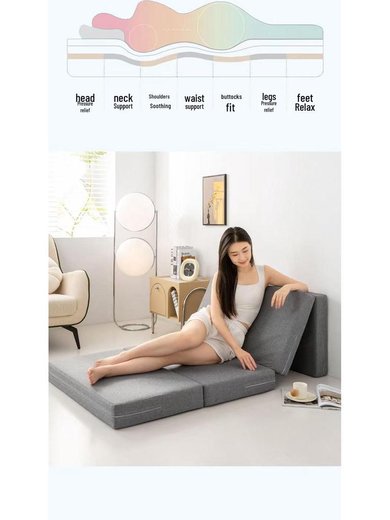 Foldable Sponge Mattress Floor Nap Pad