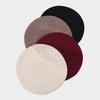 Autumn Winter Ladies Beret Cap With Knit Fabric And Sparkling Details For Stylish Wear